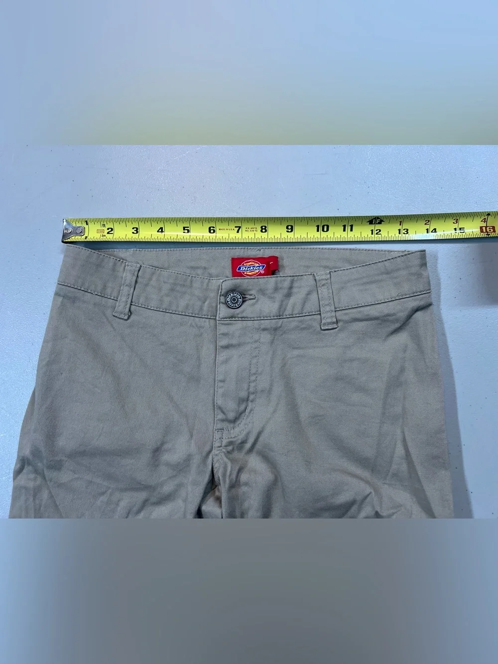 Dickies Women’s Size 1 Khaki Bootcut Flare Work Pants Tan